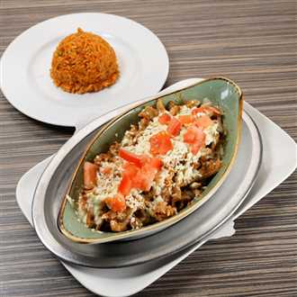 Gyros mit Schafskäse überbacken